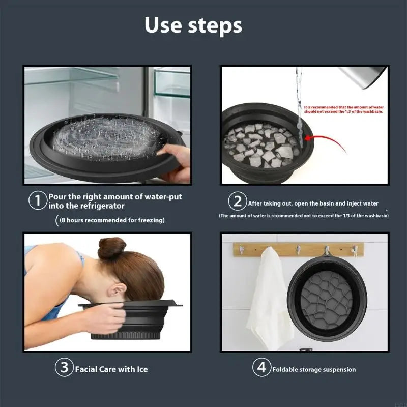 Facial Ice Bath Bowl – Cold Therapy Face Plunge | Tighten Pores, Reduce Puffiness & Get Glowing Skin at Home