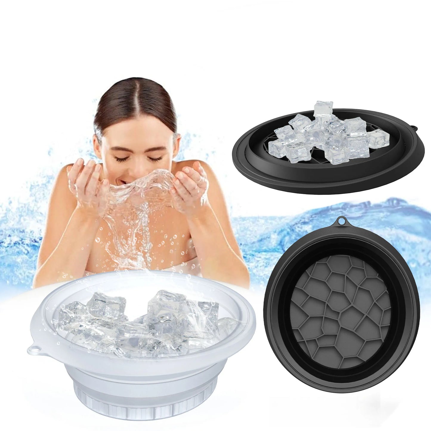 Facial Ice Bath Bowl – Cold Therapy Face Plunge | Tighten Pores, Reduce Puffiness & Get Glowing Skin at Home